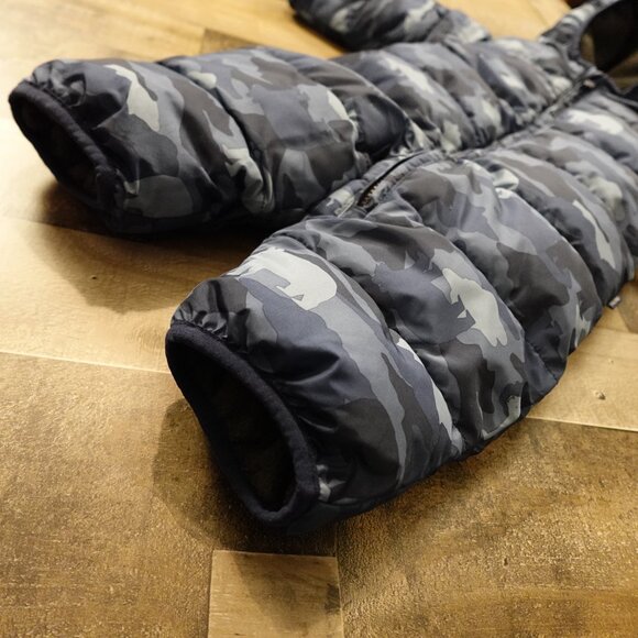 Baby Gap Snow Puffer Suit 0–6 Months Blue Camo Bear Print Warm Winter One-Piece - Picture 13 of 14